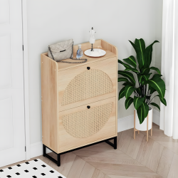 Wooden Shoe Storage Cabinet